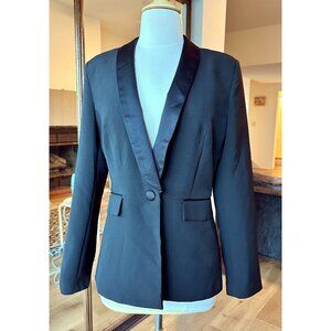 Asos Black Tailored Blazer with Satin Lapels